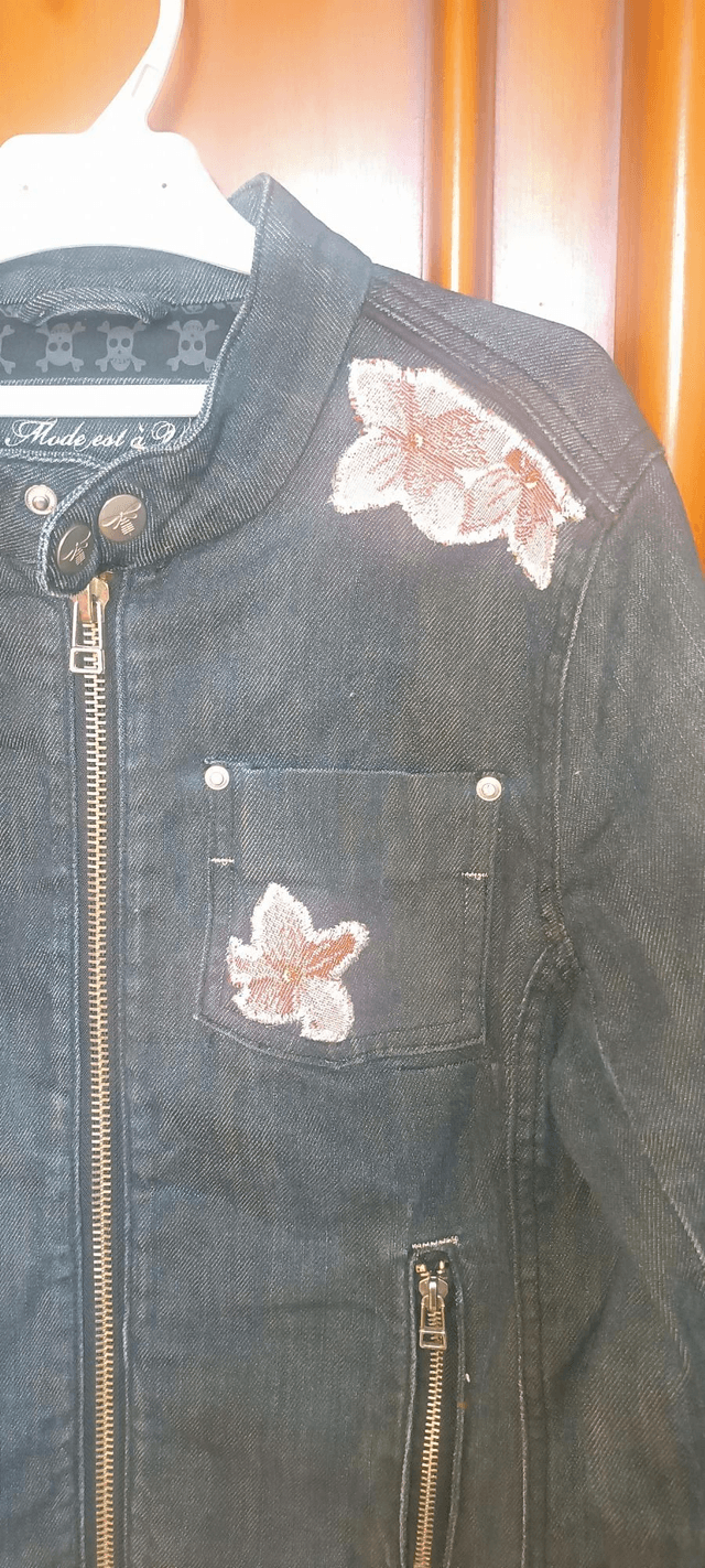 Veste en jean custom