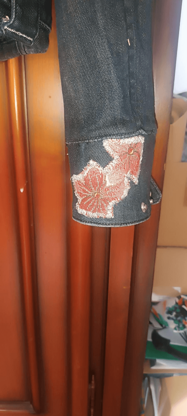 Veste en jean custom