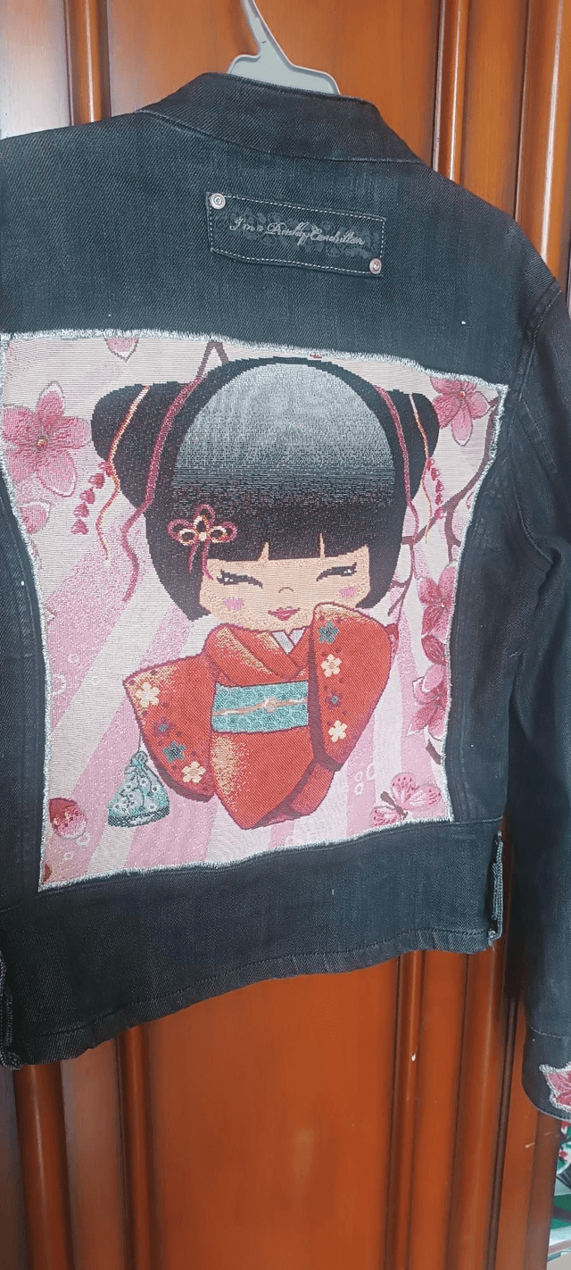 Veste en jean custom