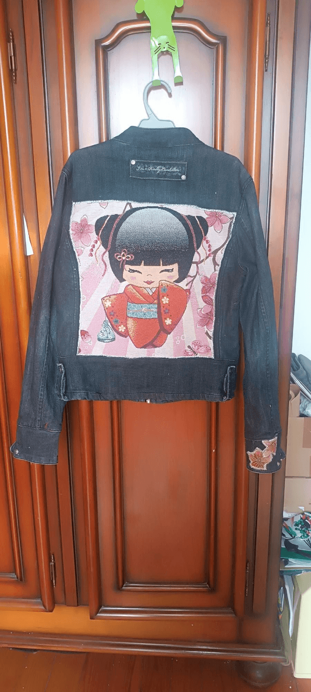 Veste en jean custom